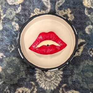 Red Lip Design Accessory Holder